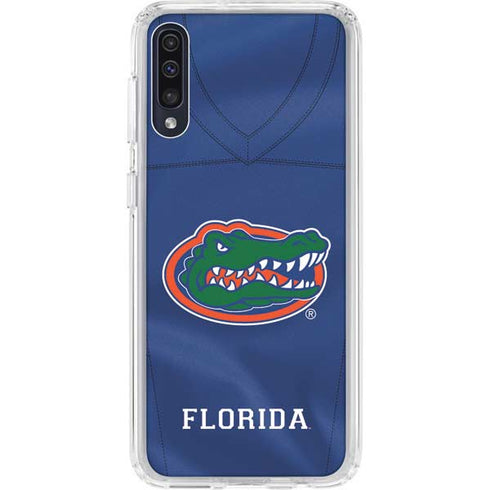 University of Florida Blue Jersey Galaxy A50 Clear Case